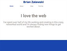 Tablet Screenshot of brianzalewski.com